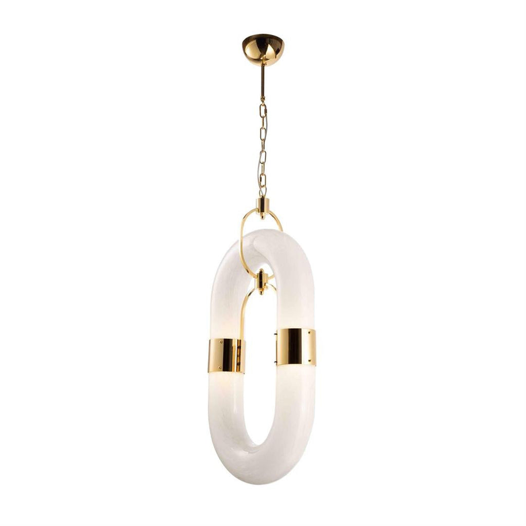 Pendant Light Chain Link Modern Stainless Steel Hanging Lamp