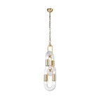 Pendant Light Chain Link Modern Stainless Steel Hanging Lamp