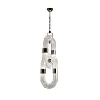 Pendant Light Chain Link Modern Stainless Steel Hanging Lamp