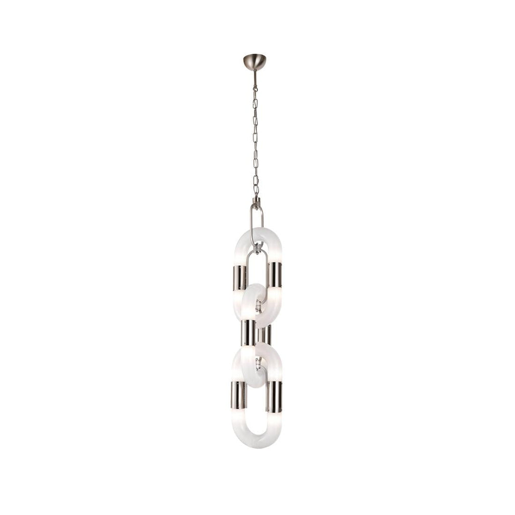Pendant Light Chain Link Modern Stainless Steel Hanging Lamp