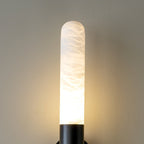 Evtalos Wall Light Cylindrical in Alabaster - Kingsley Beaumont