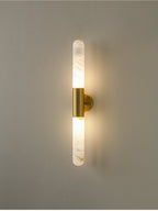 Evtalos Cylinder Alabaster Wall Light