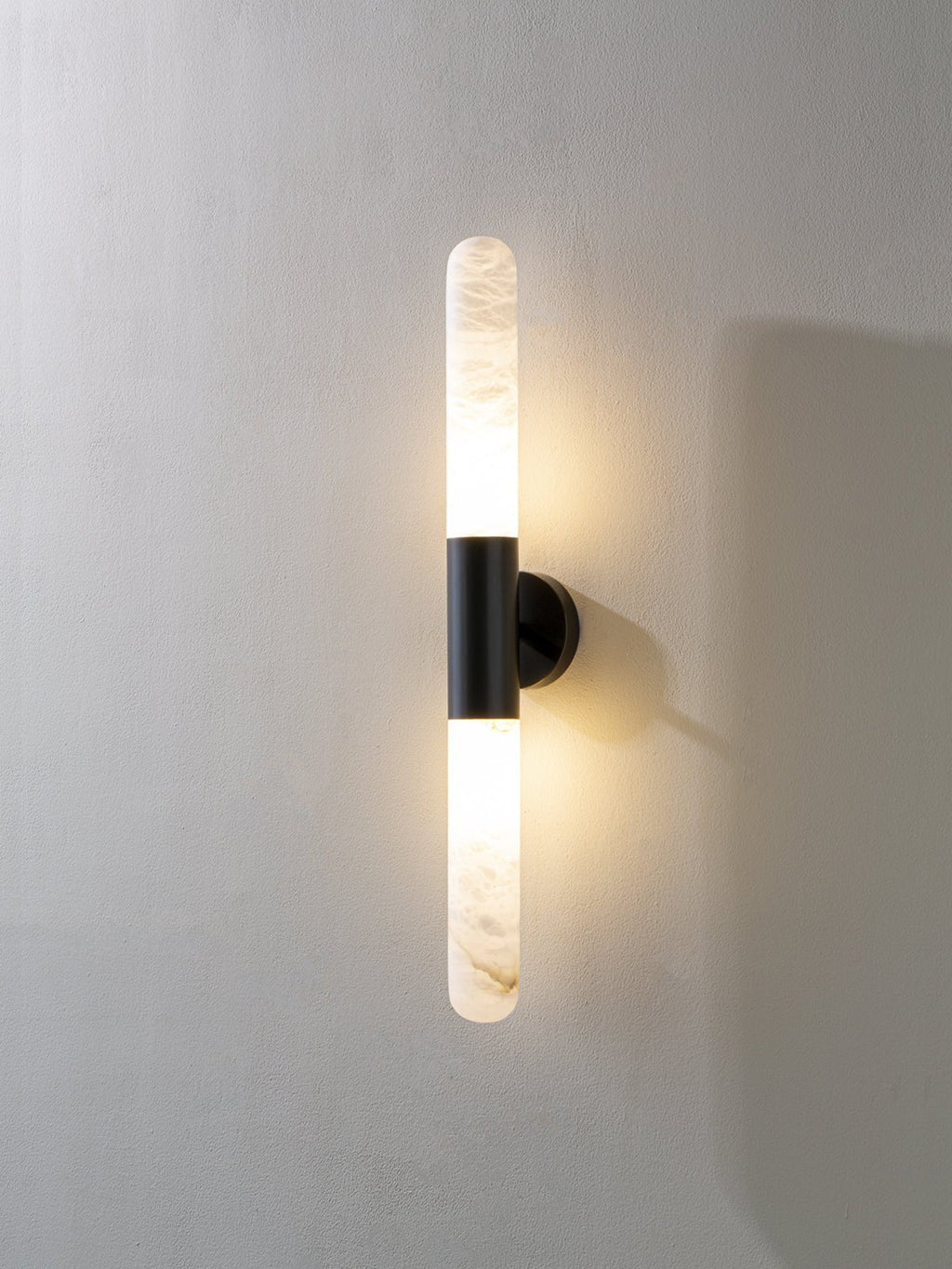 Evtalos Wall Light Cylindrical in Alabaster - Kingsley Beaumont