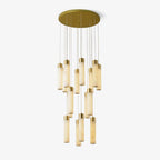 Dike   Alabaster Chandelier Staircase