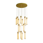 Dike   Alabaster Chandelier Staircase