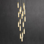 Dike   Alabaster Chandelier Staircase
