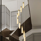 Dike   Alabaster Chandelier Staircase