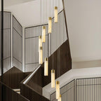 Dike   Alabaster Chandelier Staircase