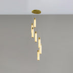 Dike   Alabaster Chandelier Staircase