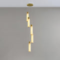 Dike   Alabaster Chandelier Staircase
