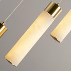 Dike   Alabaster Chandelier Staircase