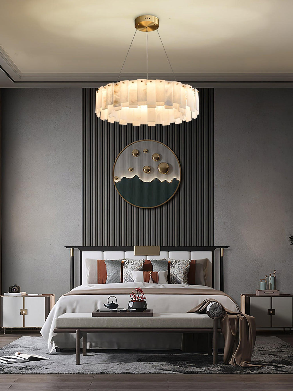 Vodore Chandelier of Luxury in Alabaster - Kingsley Beaumont