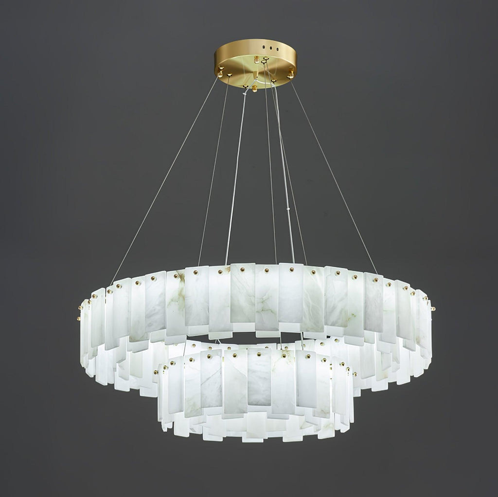 Vodore Chandelier of Luxury in Alabaster - Kingsley Beaumont