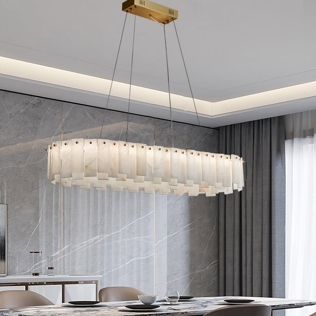Vodore Chandelier of Luxury in Alabaster - Kingsley Beaumont