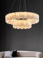Vodore Chandelier of Luxury in Alabaster - Kingsley Beaumont
