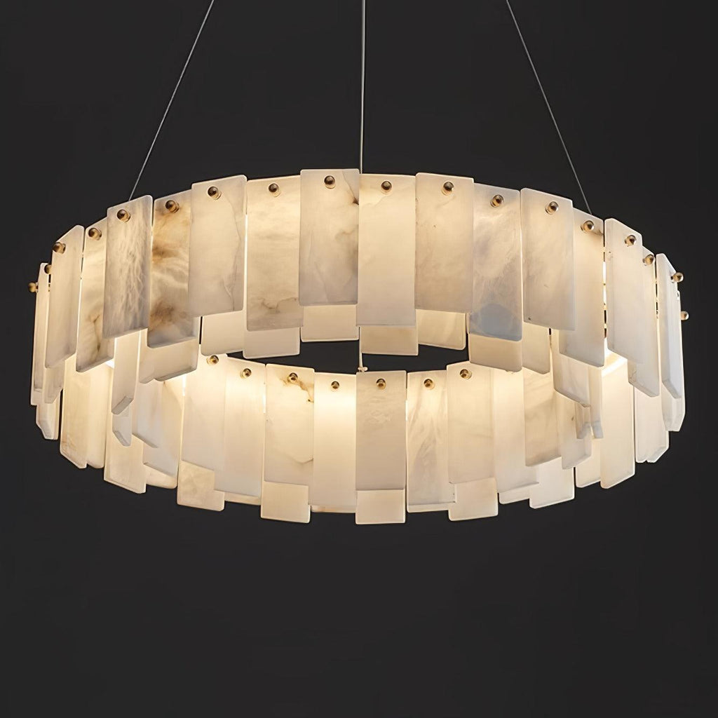 Vodore Alabaster Pendant Light Chandelier