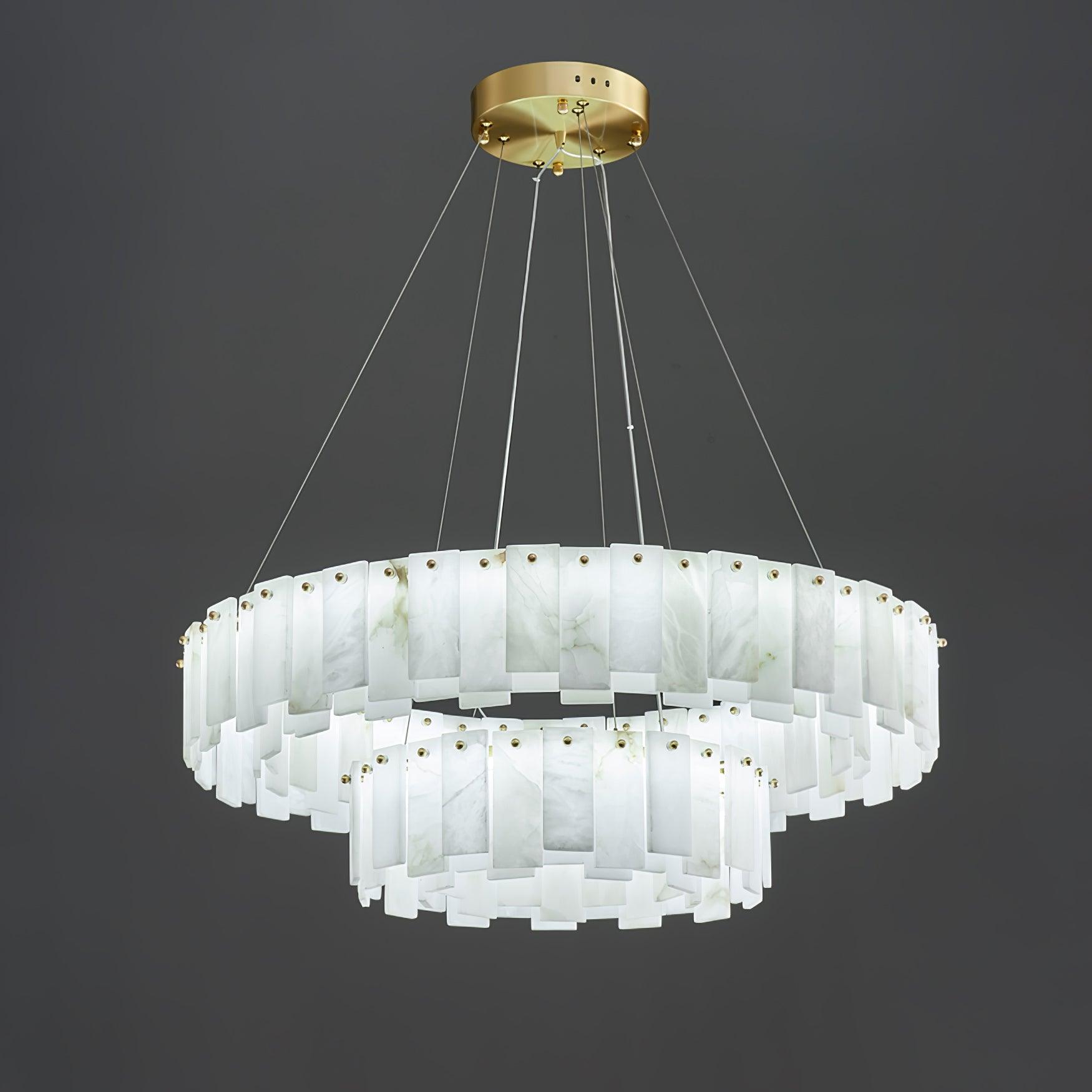 Vodore Chandelier of Luxury in Alabaster - Kingsley Beaumont