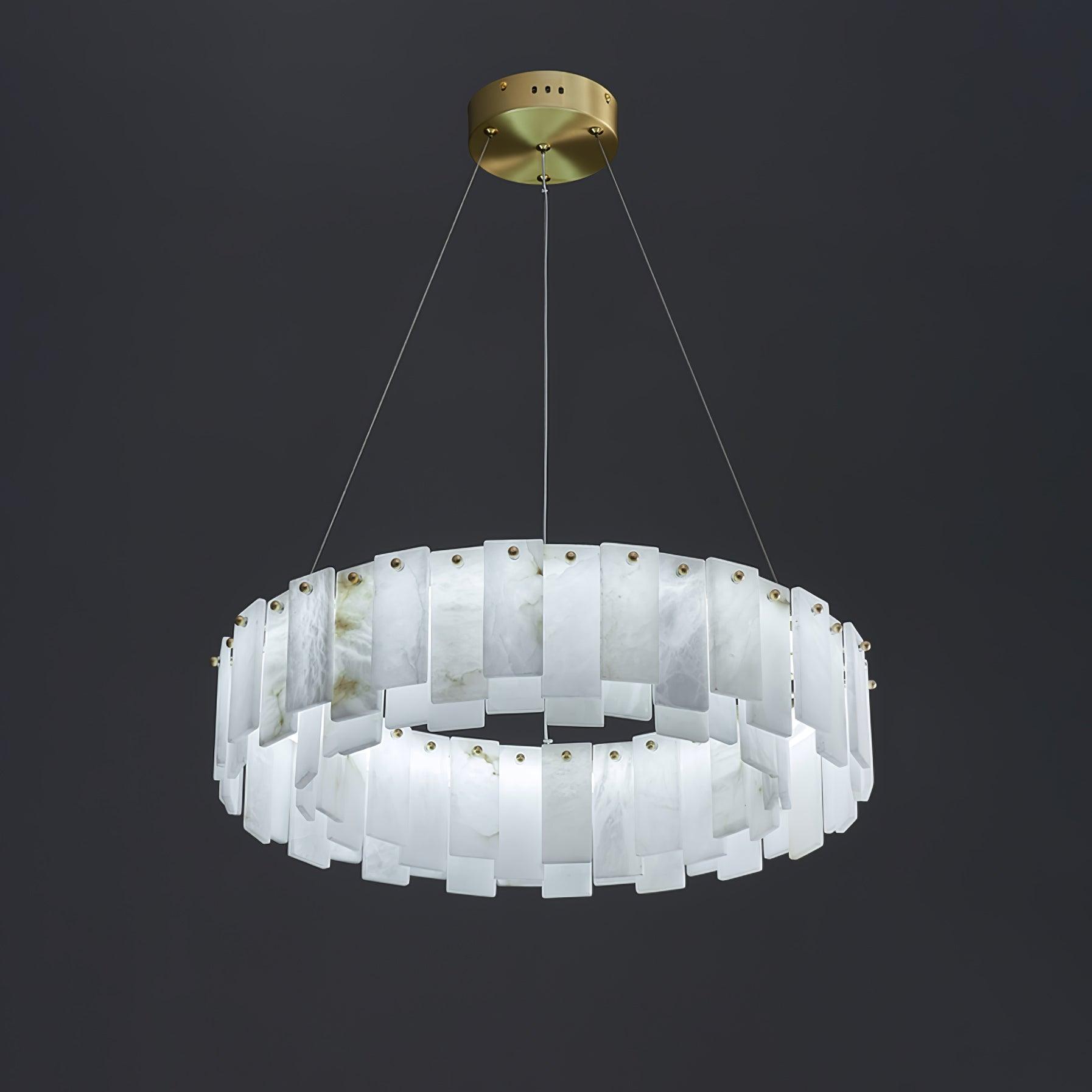 Vodore Alabaster Pendant Light Chandelier