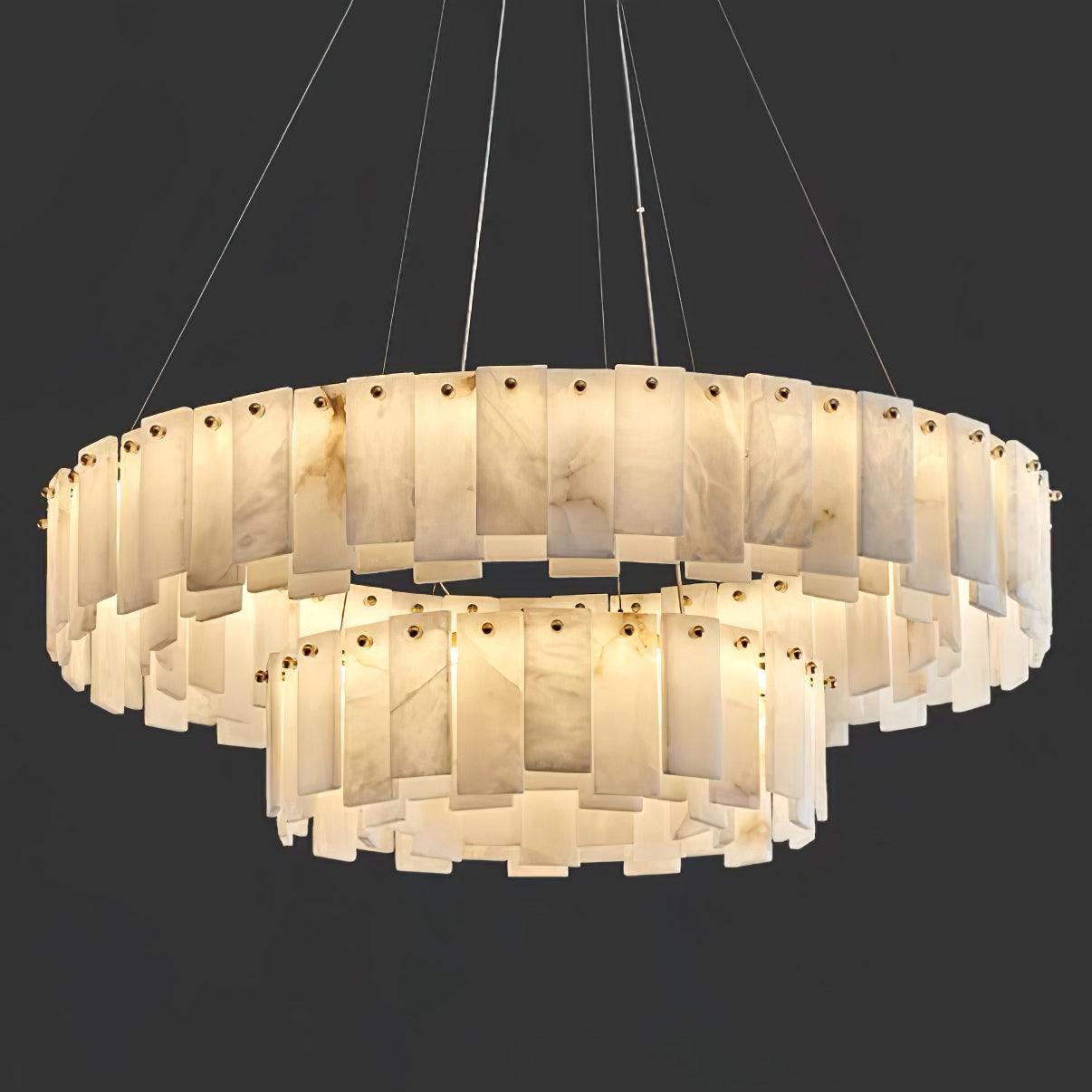 Vodore Chandelier of Luxury in Alabaster - Kingsley Beaumont