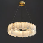 Vodore Alabaster Pendant Light Chandelier