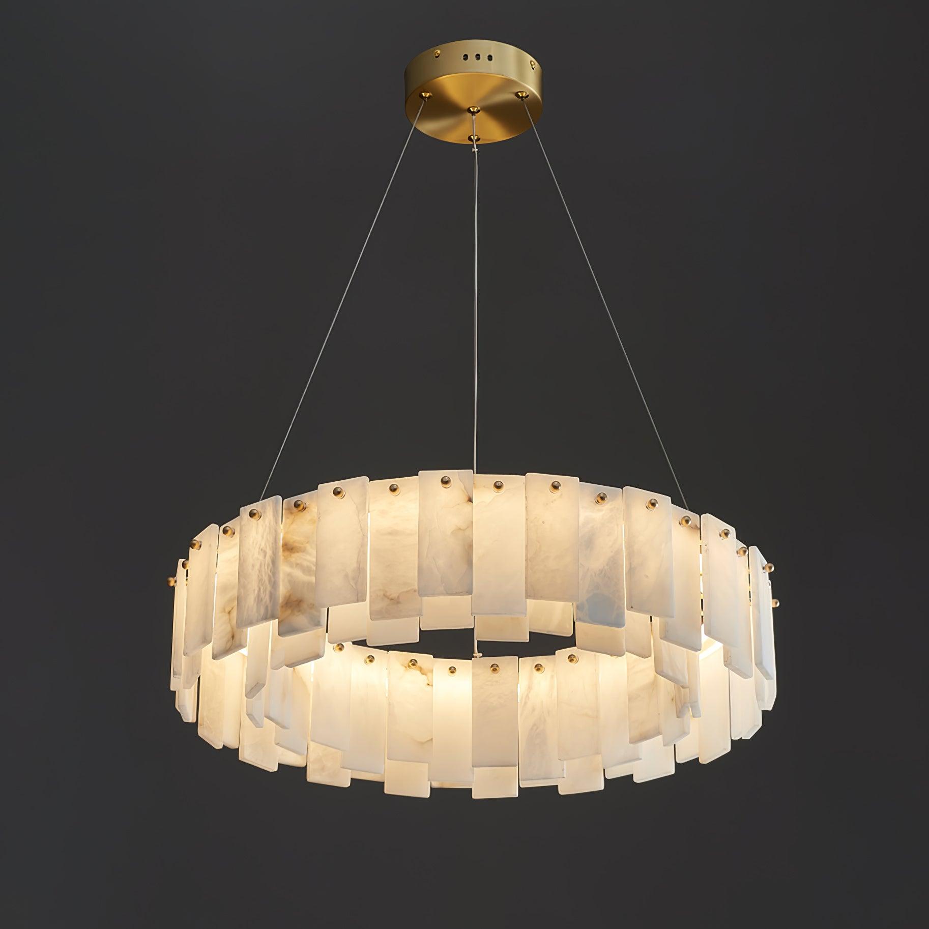 Vodore Chandelier of Luxury in Alabaster - Kingsley Beaumont