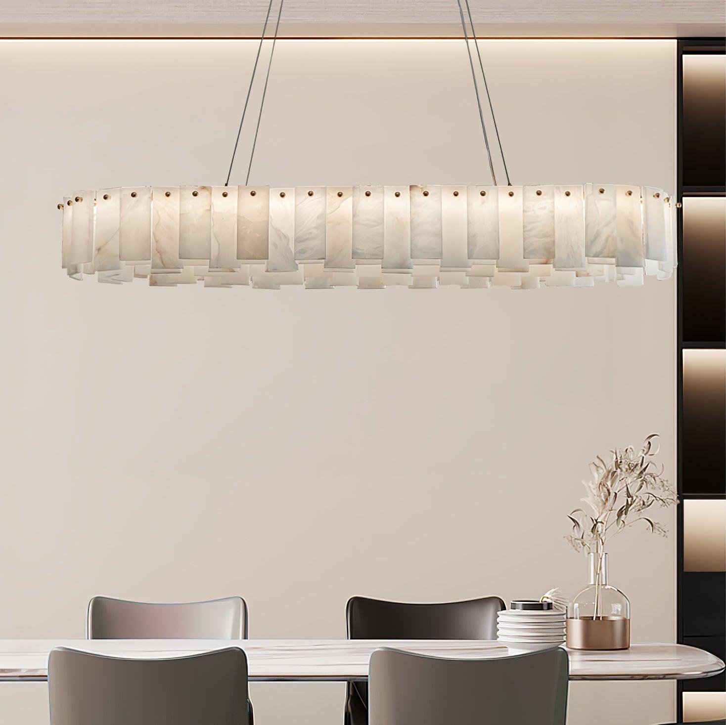 Vodore Chandelier of Luxury in Alabaster - Kingsley Beaumont