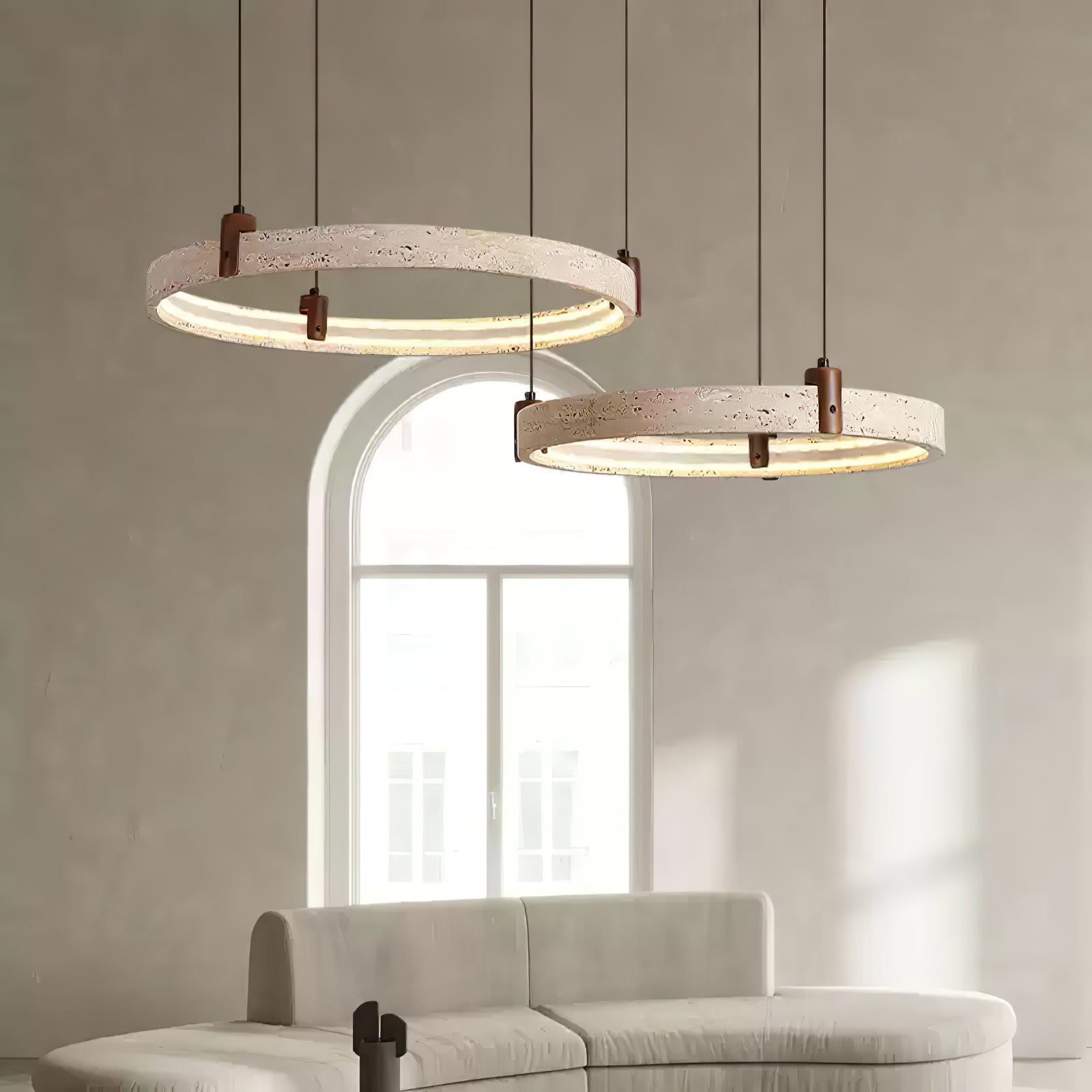 Orvinir Travertine Chandelier