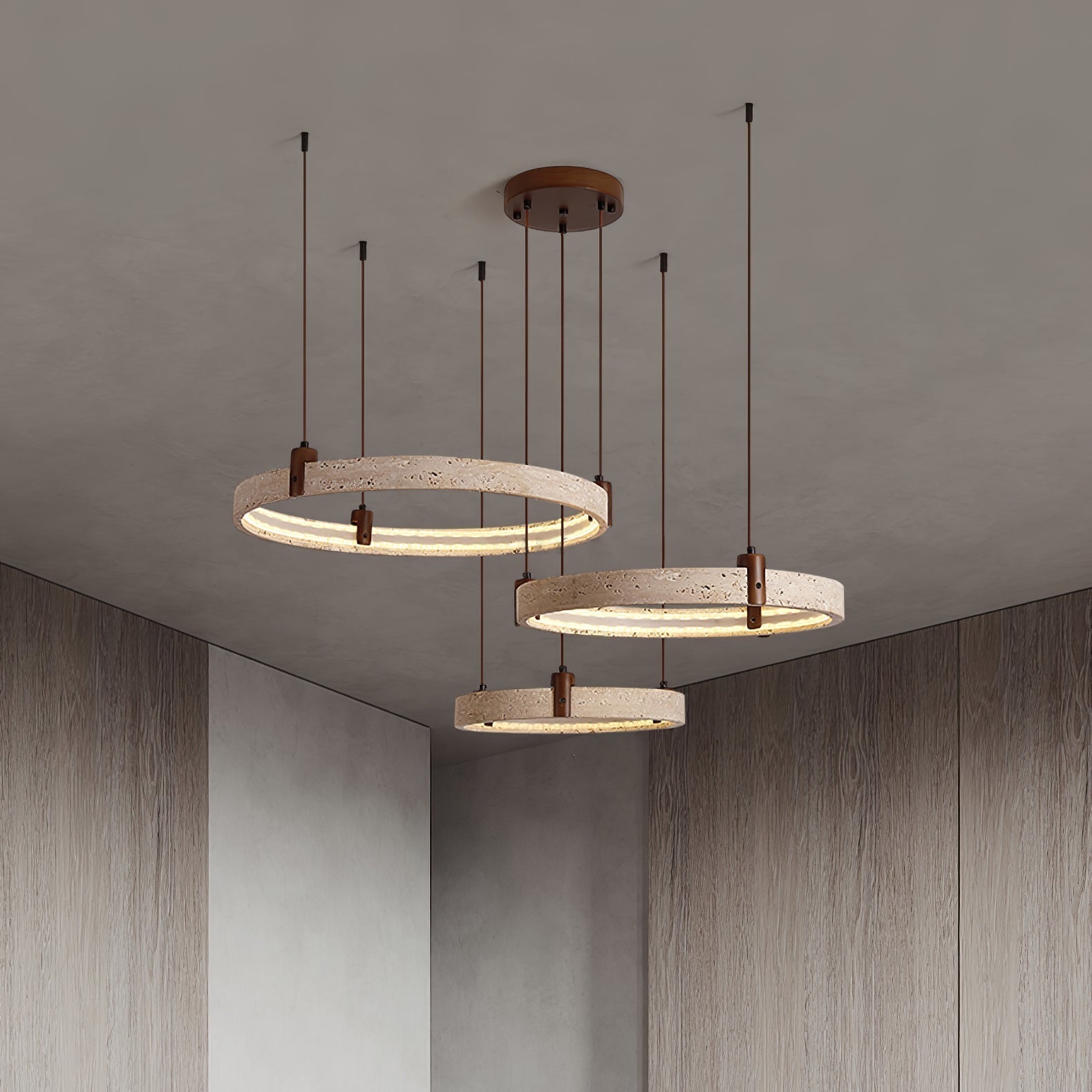 Orvinir Travertine Chandelier