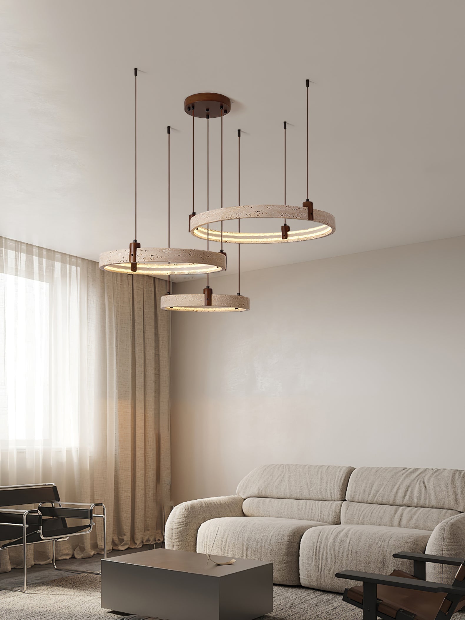 Orvinir Travertine Chandelier