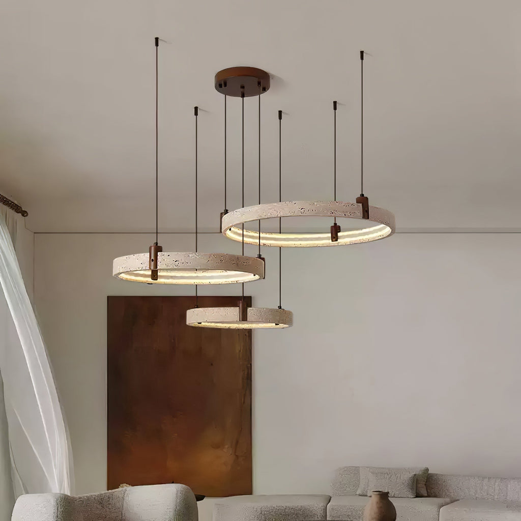 Orvinir Travertine Chandelier