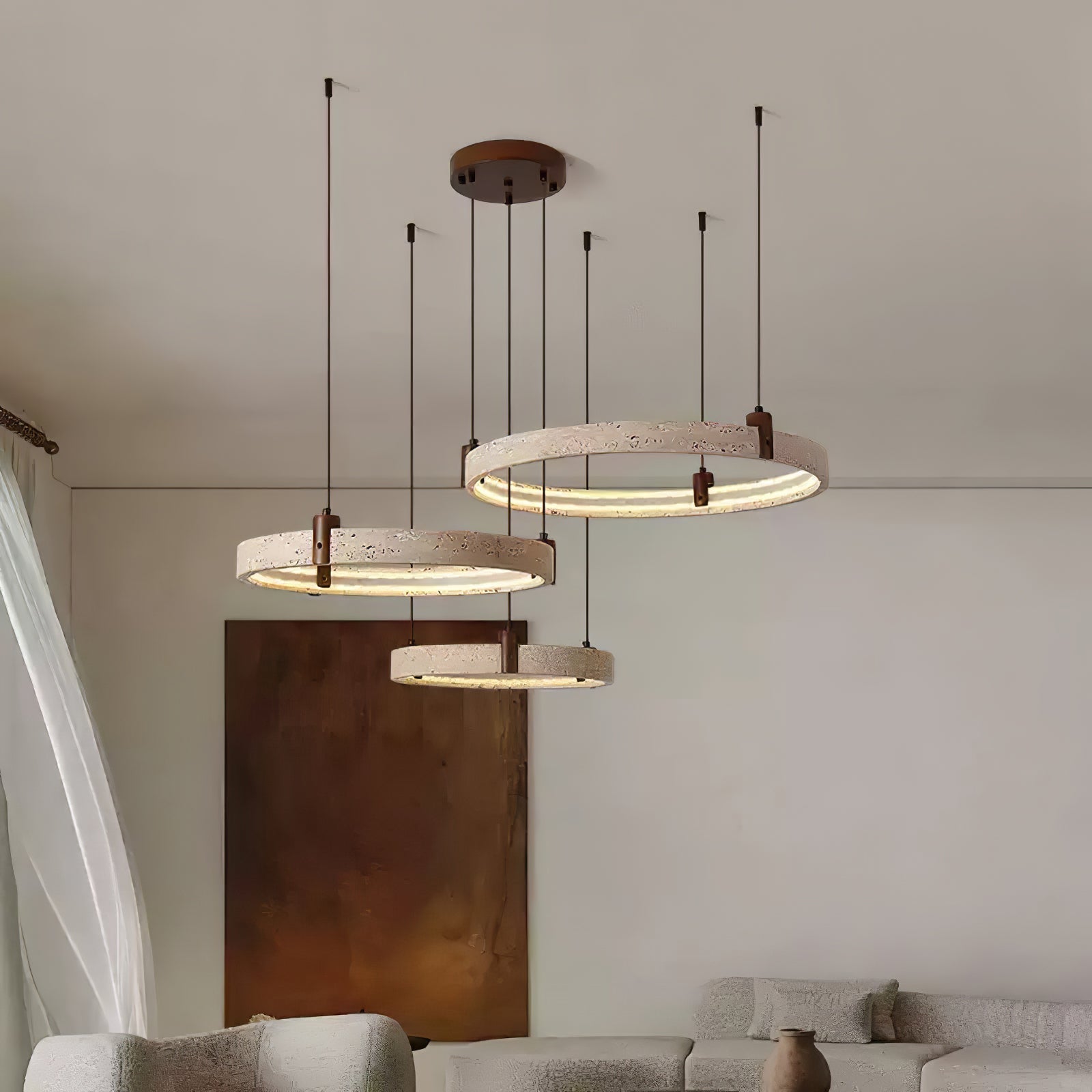 Orvinir Travertine Chandelier