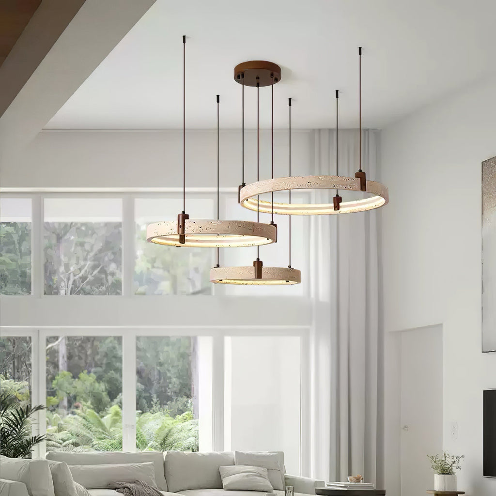 Orvinir Travertine Chandelier