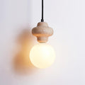 Lunara Travertine Geometric Pendant Light