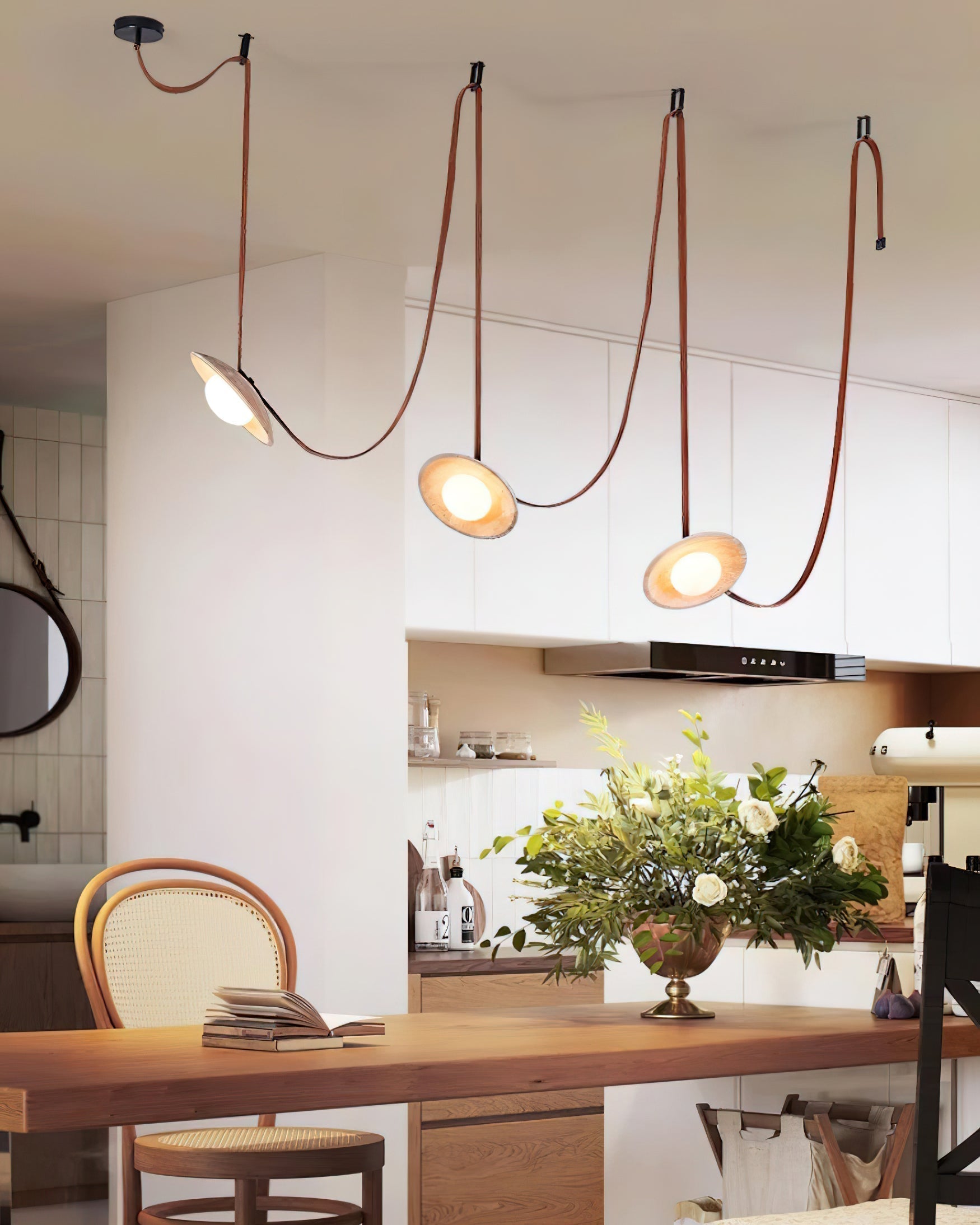 Ritta Chandelier Travertine Multi-Pendant