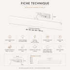 Volo Wall Light Linéaire Adjustable Simple Bedroom