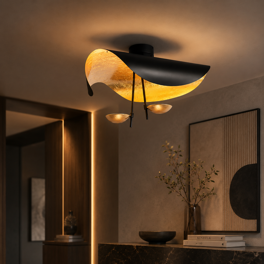 Jexie Ceiling Light Feuille Modern Living Room Bedroom