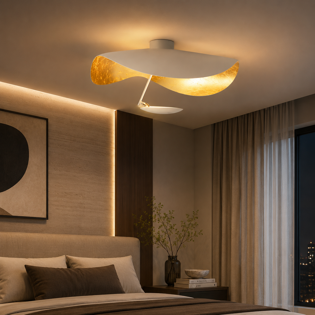 Jexie Ceiling Light Feuille Modern Living Room Bedroom
