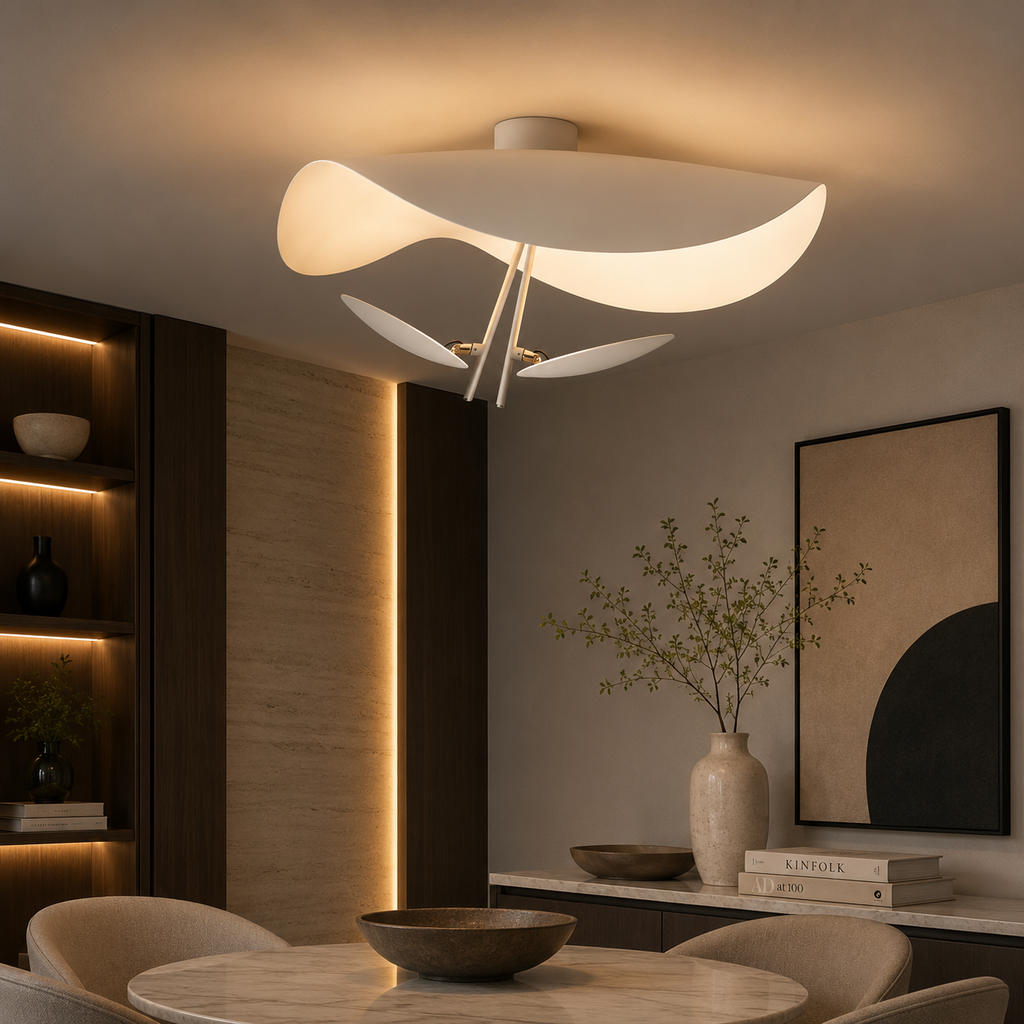 Jexie Ceiling Light Feuille Modern Living Room Bedroom