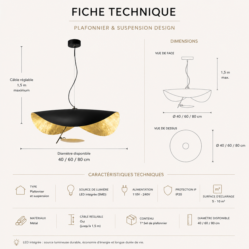Jexie Ceiling Light Feuille Modern Living Room Bedroom