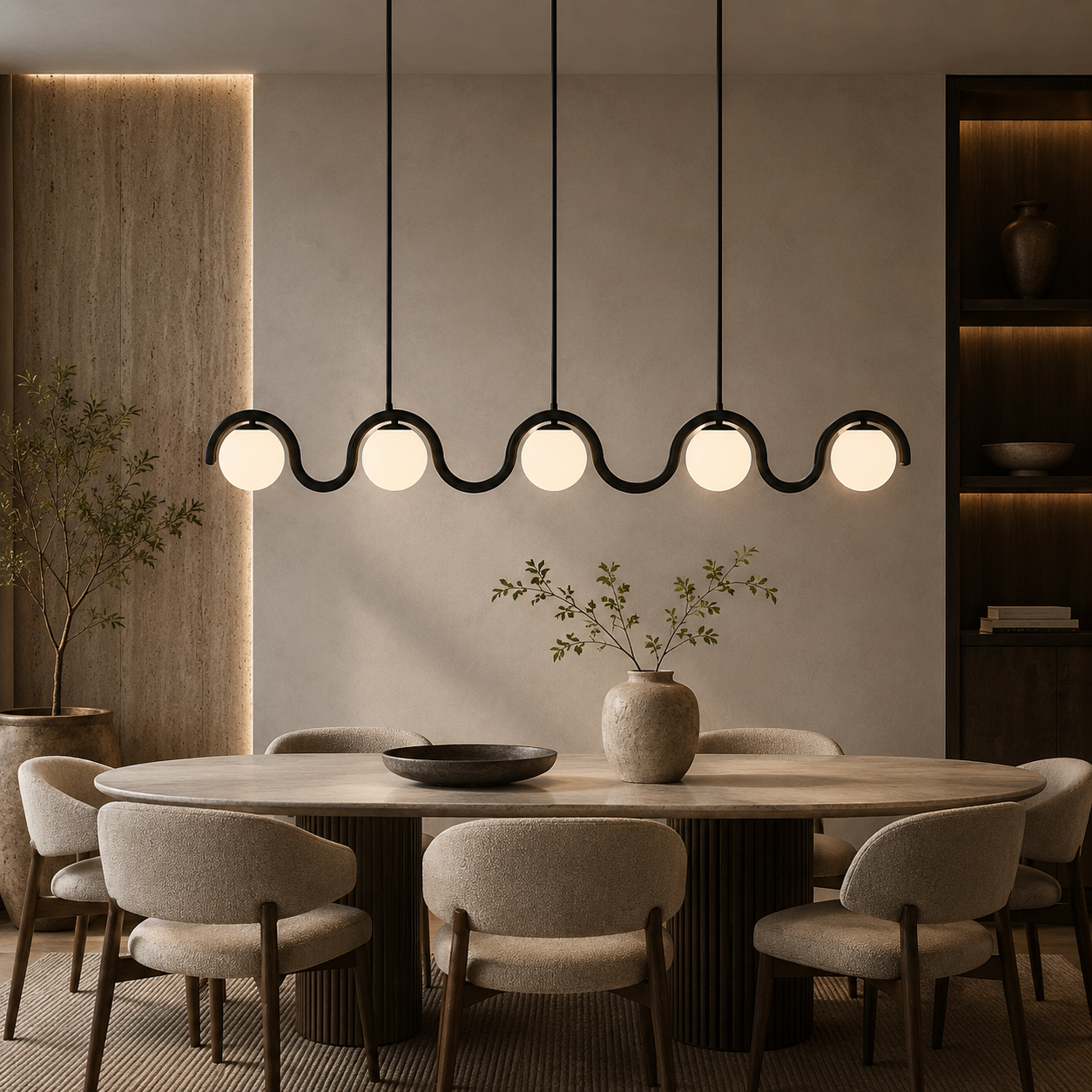 Uvanda Chandelier Linéaire