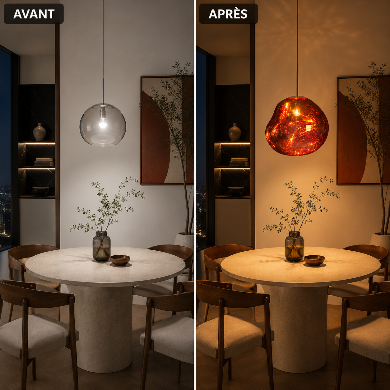 Milo Pendant Light Modern Coloré Irregular