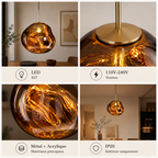 Milo Pendant Light Modern Coloré Irregular