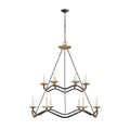 Juvin Two-Tier Candle Chandelier