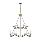 Juvin Two-Tier Candle Chandelier