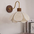 Yuki Wall Lamp Floral Wood Fabirc