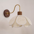 Florayne Vintage Floral Glass Wall Lamp
