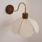 Florayne Vintage Floral Glass Wall Lamp
