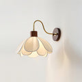 Florayne Vintage Floral Glass Wall Lamp