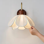 Yuki Wall Lamp Floral Wood Fabirc