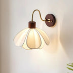 Yuki Wall Lamp Floral Wood Fabirc